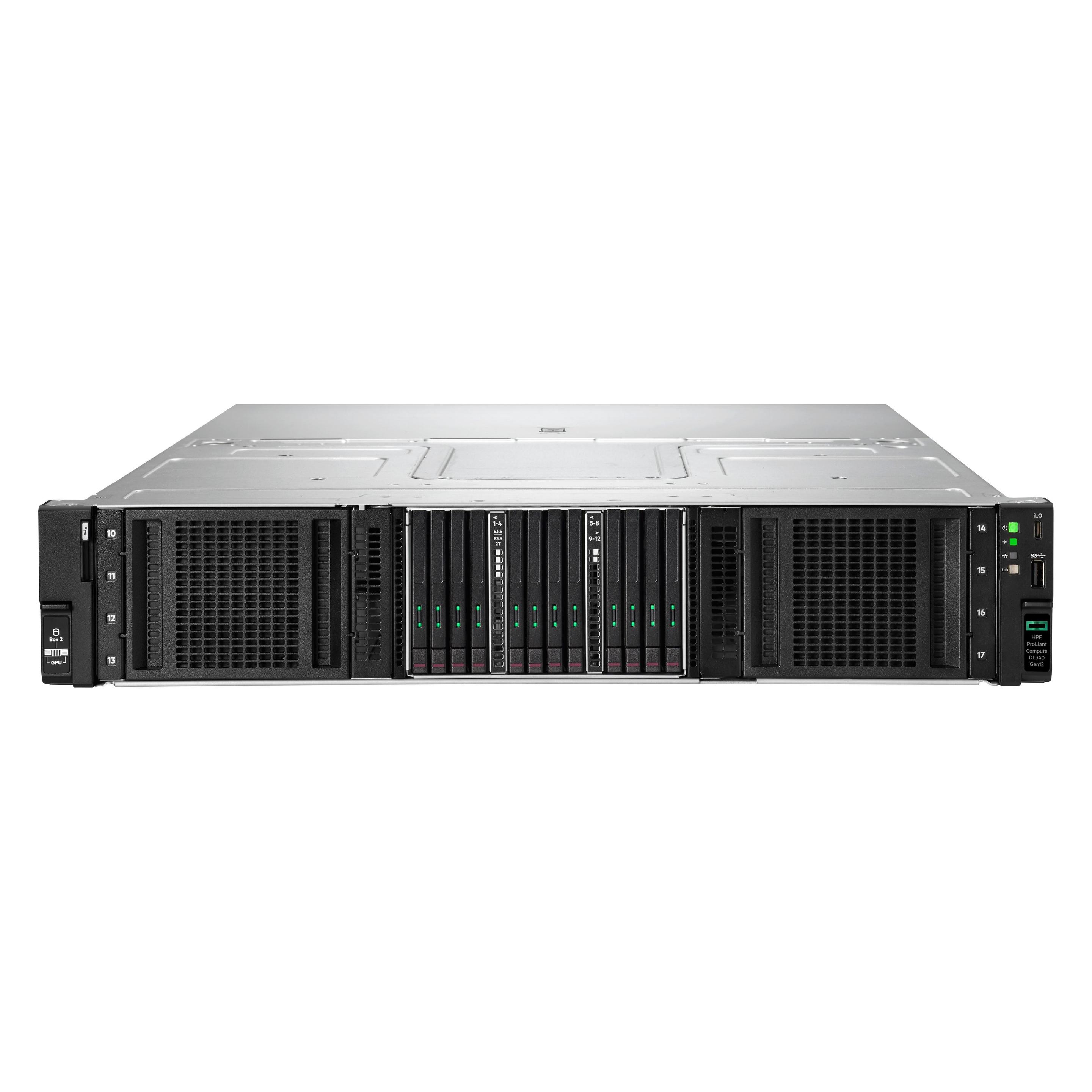 HPE E ProLiant Compute DL340 Gen12, Intel Xeon 6515P 16c, 1P, -R, 8SFF, MR416i-o (64 GB, Rack Server) (P87741-425)