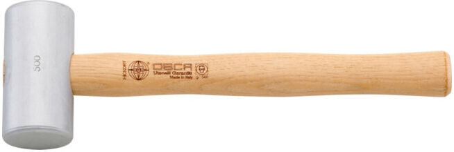 OSCA Marteau en aluminium cylindrique avec manche en hickory 1000g (075H Gr1000)