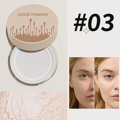 Inspired Finds 5 Color Loose Setting Powder Pore Blurring Matte Face Powder Long Lasting Makeup Finish soft Ivory