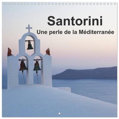 Santorini, Une perle de la Méditerranée (Calendrier mural carré 2026 30x30 cm) Calendrier double avec une page pour vos prises de notes