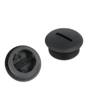 Delock Verschlussstopfen M25 x 1.5 schwarz 10 Stück Schwarz 10er (60232)