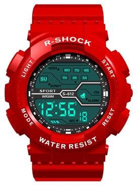 Modern Mode Marketplace Mens Waterproof LED Digital Sports Watch Large Face Military Style h
