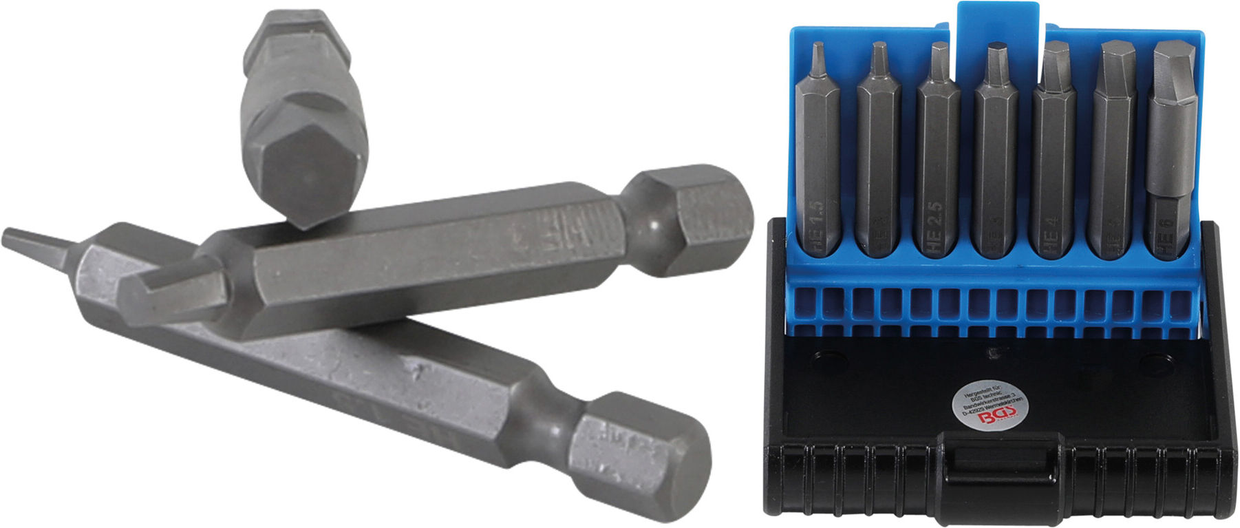 BGS Schraubenausdreher-Satz für defekten Innensechskant 1,5 - 6 mm 7 teilig ; BGS technic (5289)