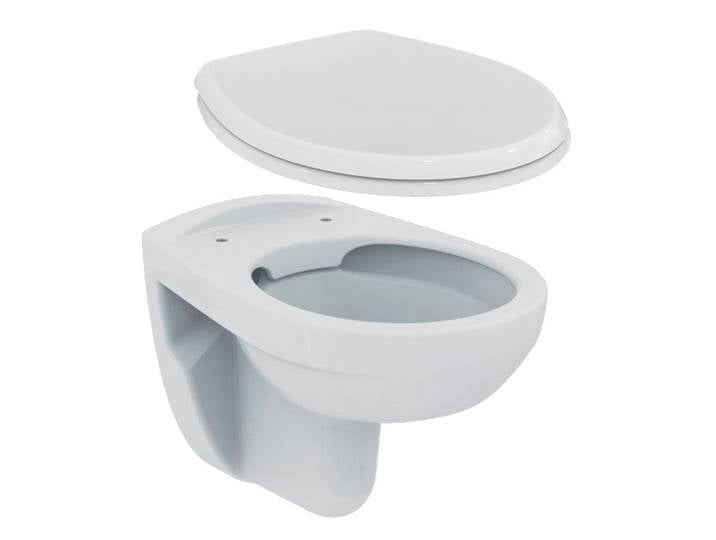 / Ideal Standard Pack WC suspendu sans bride + abattant Eurovit (PorcherRimless)