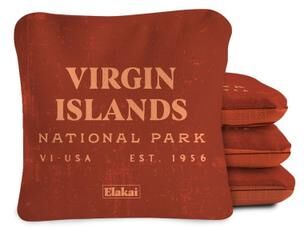 Skip's Garage Virgin Islands National Park Dual Sided Pro Cornhole Bags (Set of 4)