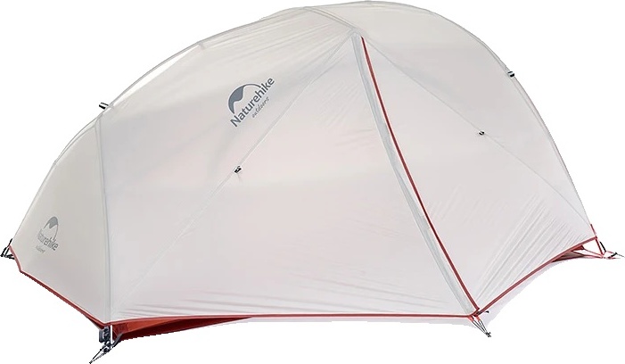 Campingzelt, wasserdicht 4000 mm, leichtes Design, Grau - 3 Staffeln
