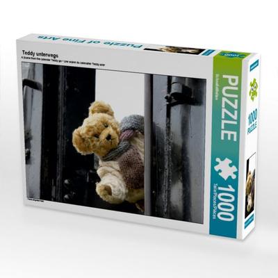 CALVENDO Puzzle Teddy unterwegs | 1000 Teile Lege-Größe 64x48cm Foto-Puzzle für glückliche Stunden