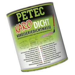 PETEC 94130 Karo-Dicht Karosseriedichtmasse Grau Dose 1000g Kautschukbasis