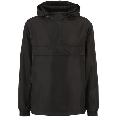 Funktionsmantel URBAN CLASSICS "Urban Classics Herren Recycled Basic Pull Over Jacket", Herren, Gr. XS, schwarz, 63% Polyester, 37% Polyester (Recycelt), Mäntel