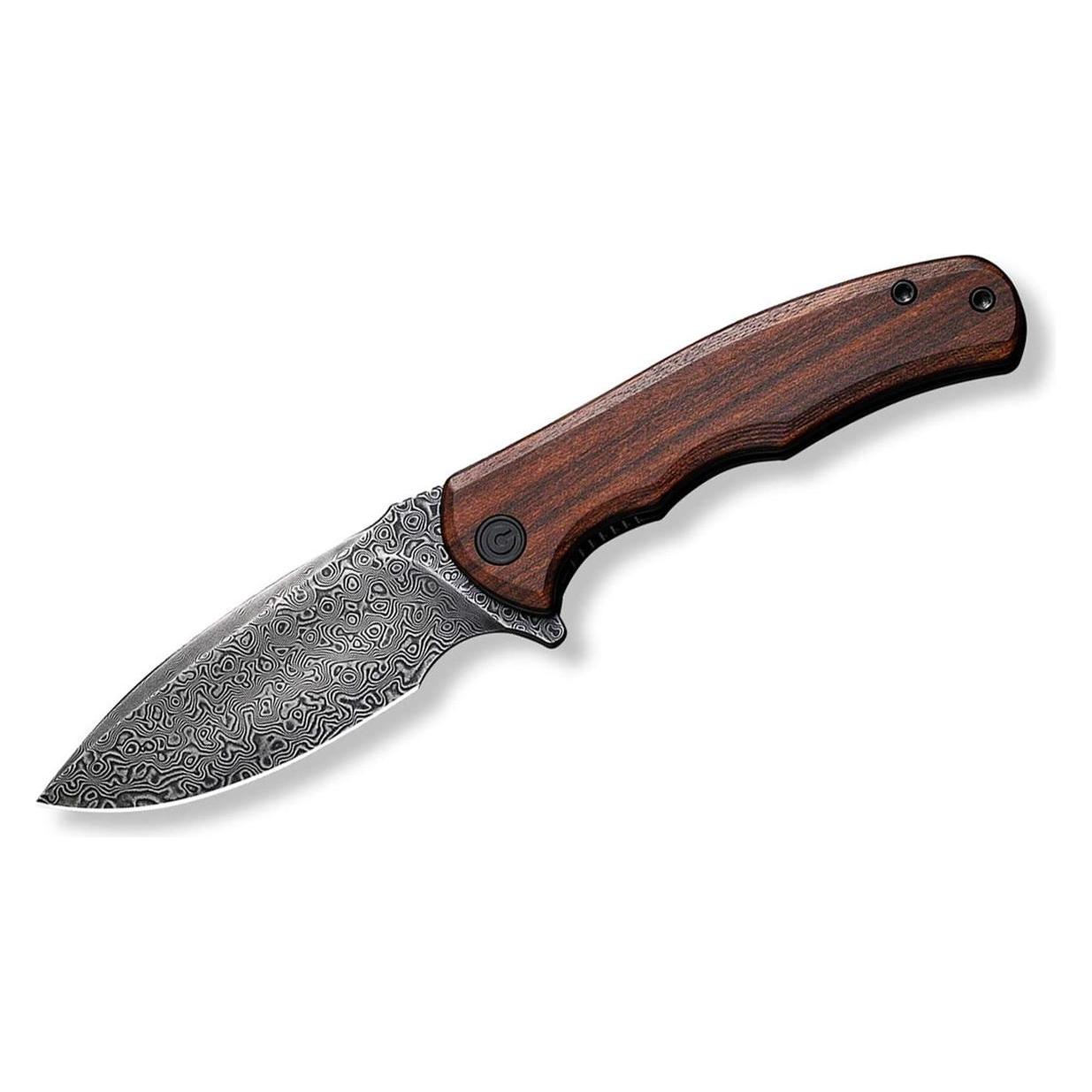 Civivi Mini Praxis Messer mit Damaststahl und Guibourtia (C18026C-DS1)