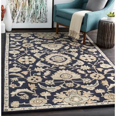 Livabliss Hand-Tufted Wigton Floral Wool Area Rug