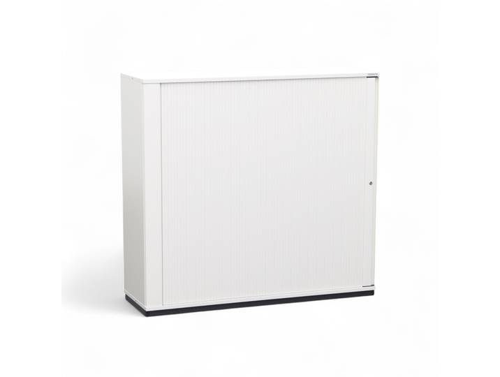 Rollladenschränke Tradingzone Smartline 120 x 40 x 113 cm, Weiss, mit Schlüssel, Neu - platzsparende Lösung