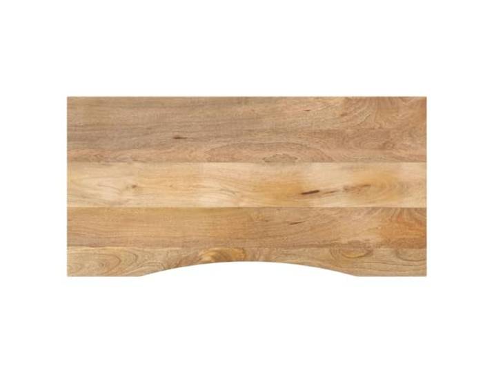 Schreibtischplatte, Mangobaum, massiv, ungeschliffen, 140 x 60 x 2,5 cm Massives Mangoholz, rustikale Tischplatte, natürlicher Charme, pflegeleicht, vielseitig einsetzbar