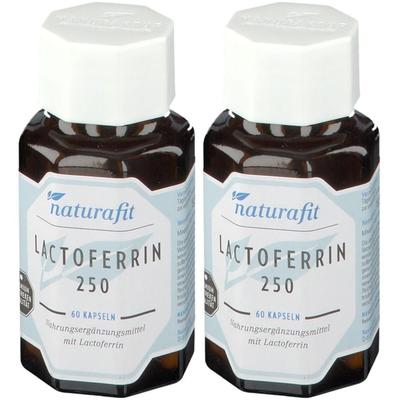 Naturafit Lactoferrin 250 mg aus Kuhmilch Kapseln 2x 2x60 St