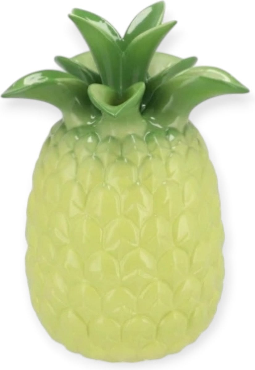 Daan Kromhout Design Keramische Tulpenvaas Ananas Limoengroen 14 x 18 cm