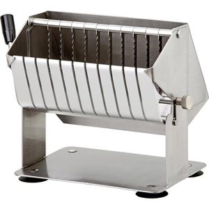 Bartscher Currywurstschneider 10M1750M, 120579, manuell, Edelstahl, Schnittstärke 17,5 mm, silber