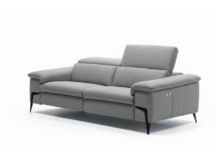 Stoffsofa VALIANO 2-Sitzer Elektrische Relaxfunktion Relaxsofa Relaxcouch Designercouch Sofa