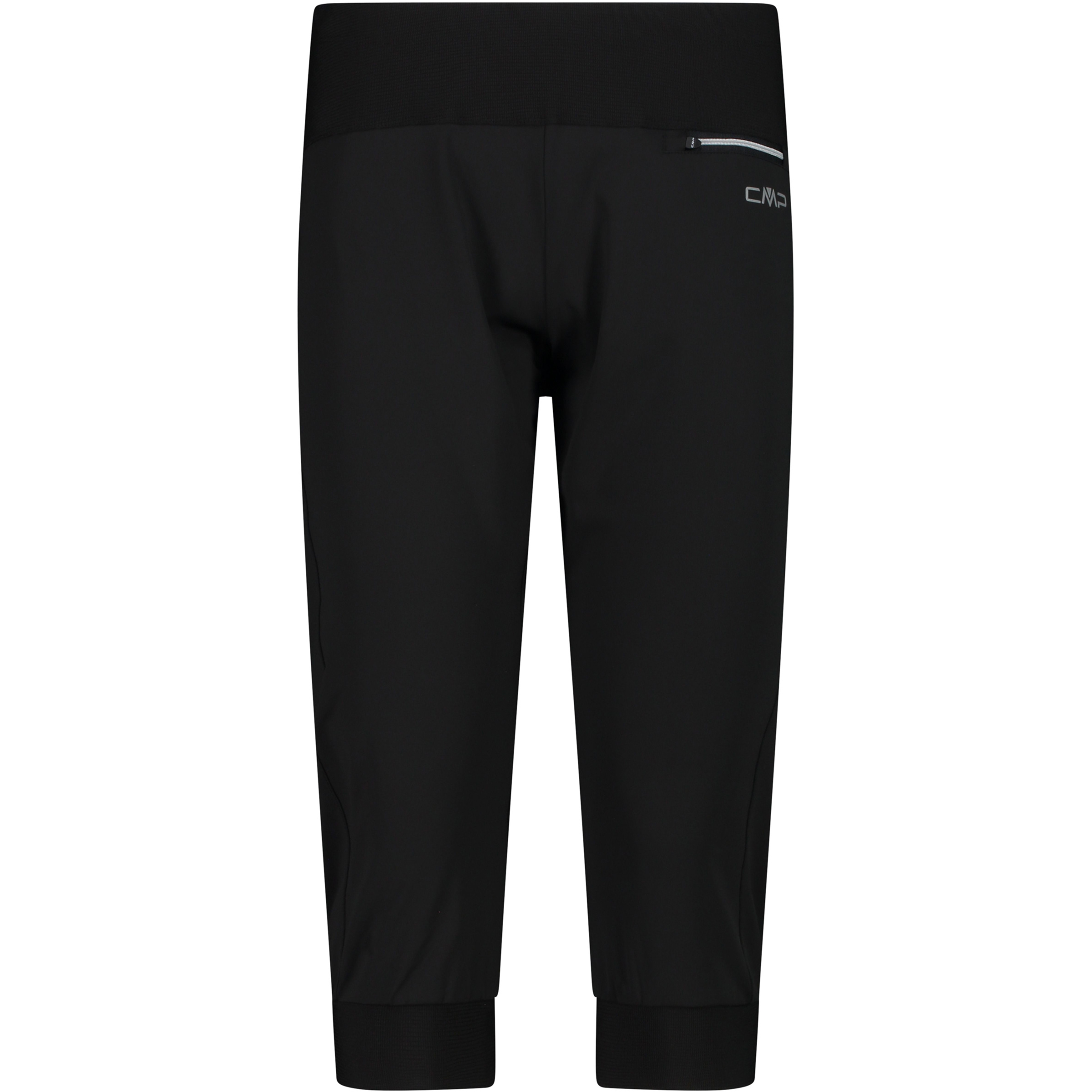 CMP Stretch Capri Hose Damen Laufhose schwarz Größe L Trekking