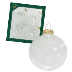 Krebs Glas Lauscha Kristall (Goldsplint) 8cm Glaskugeln uni
