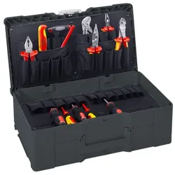 Tanos Werkzeug-Systainer3 L 187 anthrazit (RAL 7016), Verschluss lichtgrau (RAL 7035), Griff lichtgrau (RAL 7035) - 83550033.152