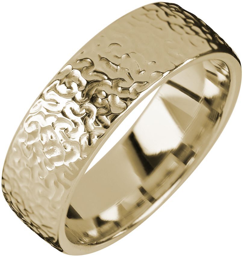 Kohinoor Duetto Gold, Frost kihlasormus, 7 mm, keltakulta 003-816