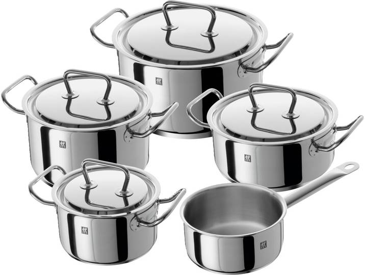 ZWILLING Topfset 5-tlg. TWIN CLASSIC, silber, Edelstahl