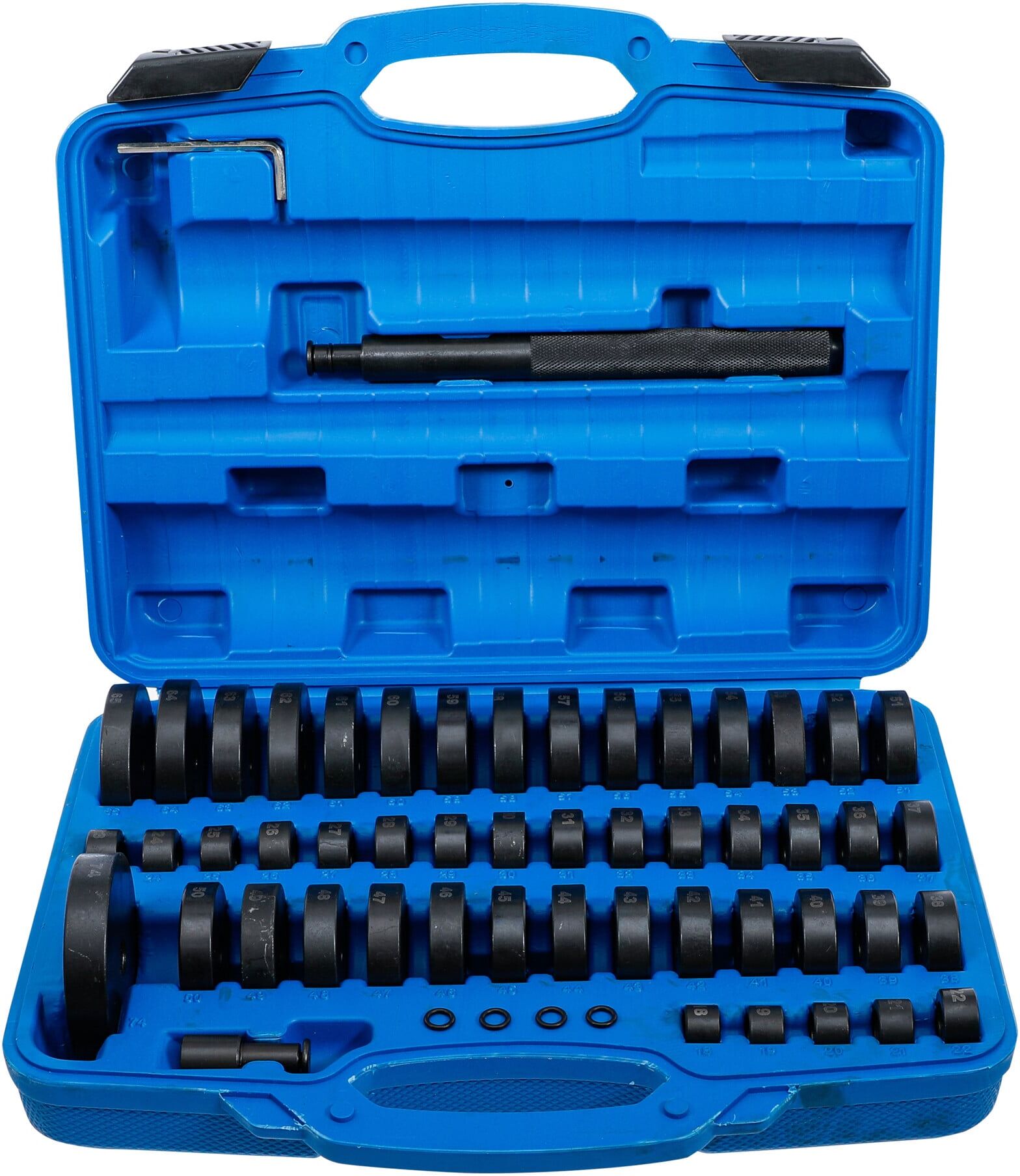 BGS Technic Universal-Lager- und Buchsentreiber-Satz 52-tlg. aus Metall für Lager und Buchsen mit verschiedenen Durchmessern, 8467)