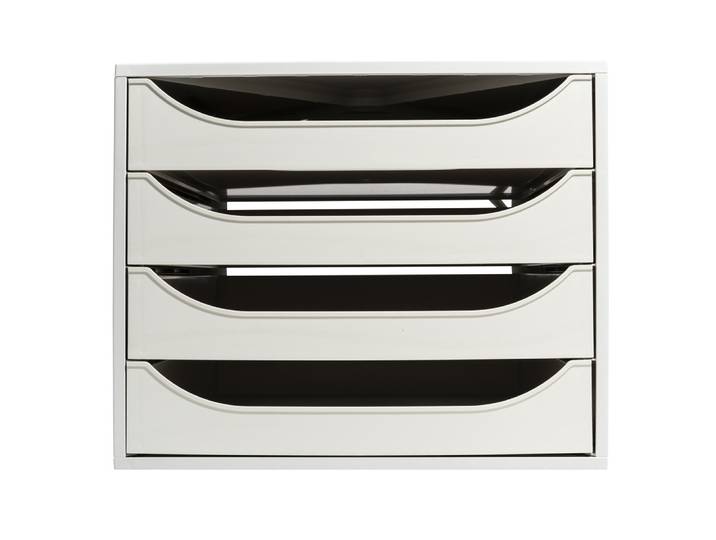 EXACOMPTA Module de classement Ecobox Office 4 tiroirs - Gris