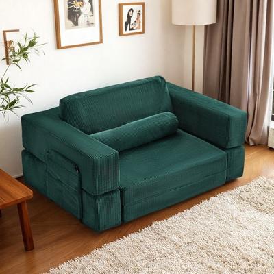 Fabric Foldable Castle Modular Play Couch Sofa Chair with High-Density Foam and Transformable Design