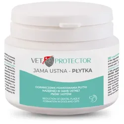 VET PROTECTOR® MUNDHIGIENE – ZAHNPLACKE – Pulver zur Mundhygiene für Hunde und Katzen, 60 g