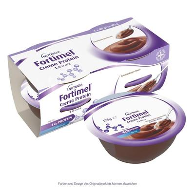 Fortimel Creme Protein Schokolade 4x125 g Flüssigkeit