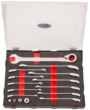 FORCE K51611R Ratschen-Ringgabelschlüsselsatz