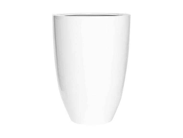 Hochwertiger In-/Outdoor Blumentopf „Essential Ben“ Weiss Hochglanz Ø 52 x 72 cm Pottery Pots