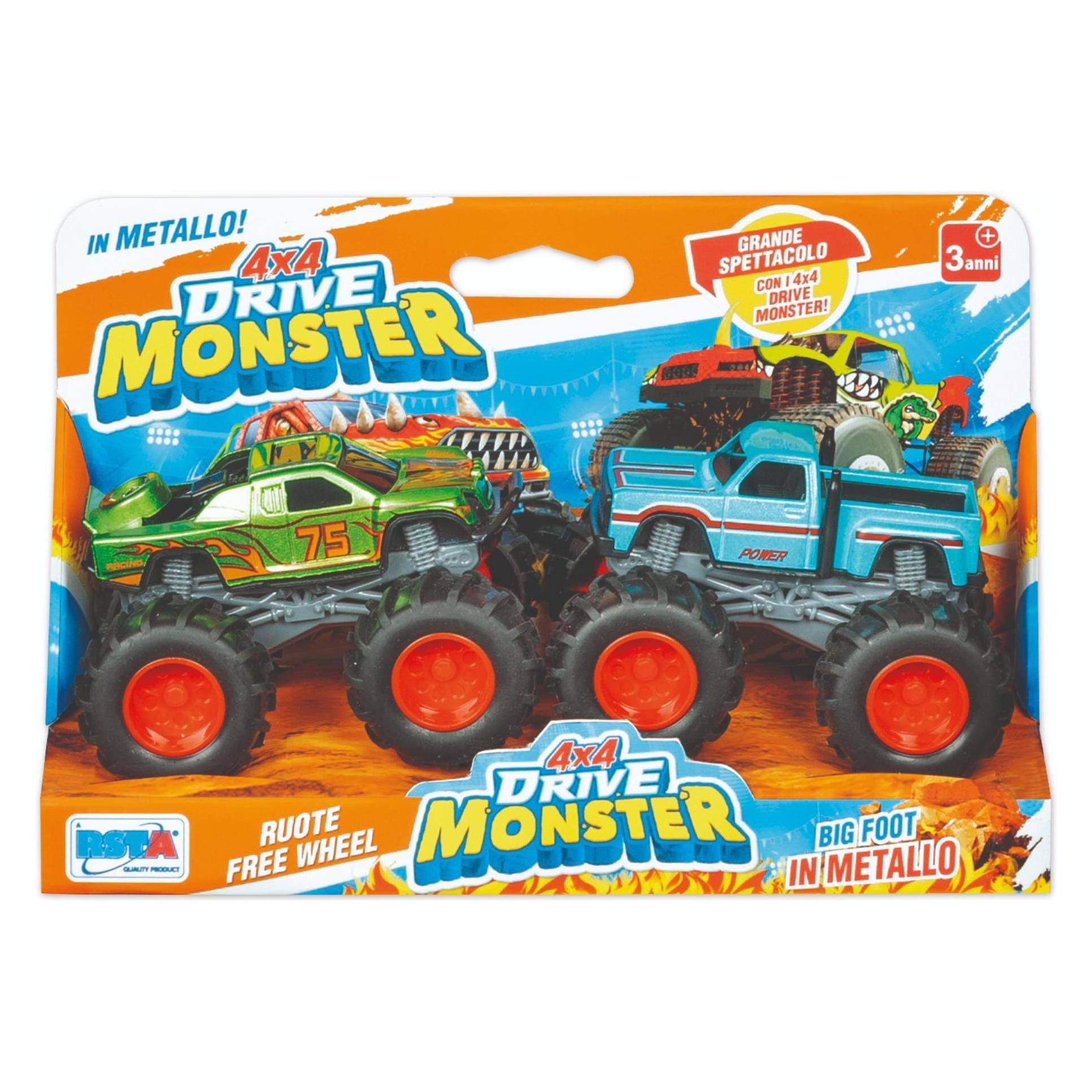 Rs Toys Set 2 Pezzi Die Cast 4x4 Drive Monster Die Cast (36934541)