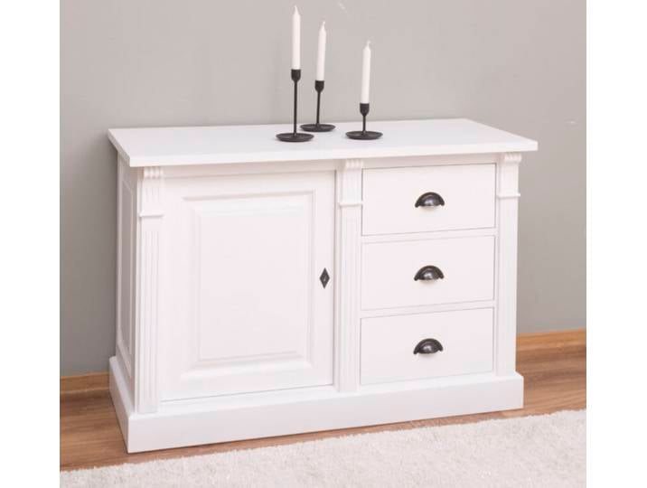 Weiße Landhausstil Kommode mit Unterschrank