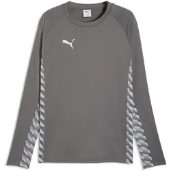 PUMA teamLIGA 26 Training Sweatshirt Herren 13 - flat medium gray/puma white/flat light gray XXL