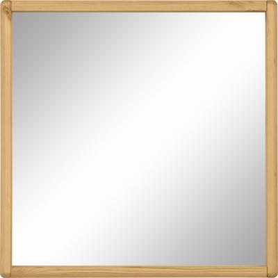 Badspiegel OTTO PRODUCTS "Jorrick", beige (natur), B:60cm H:60cm T:8cm, Holzwerkstoff, Spiegel, Badspiegel, Rahmen aus FSC-zertifiziertem Massivholz Kiefer, Breite 60 cm