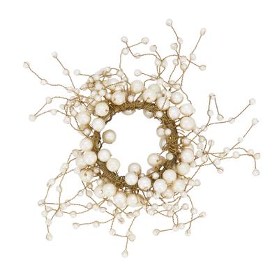 Saro Lifestyle Pearl Design Napkin Rings (Set of 4)