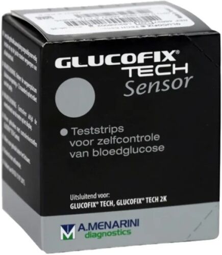 A MENARINI DIAGNOSTICS Glucofix Tech Sensor A.Menarini Diagnostics 25 Test Strips