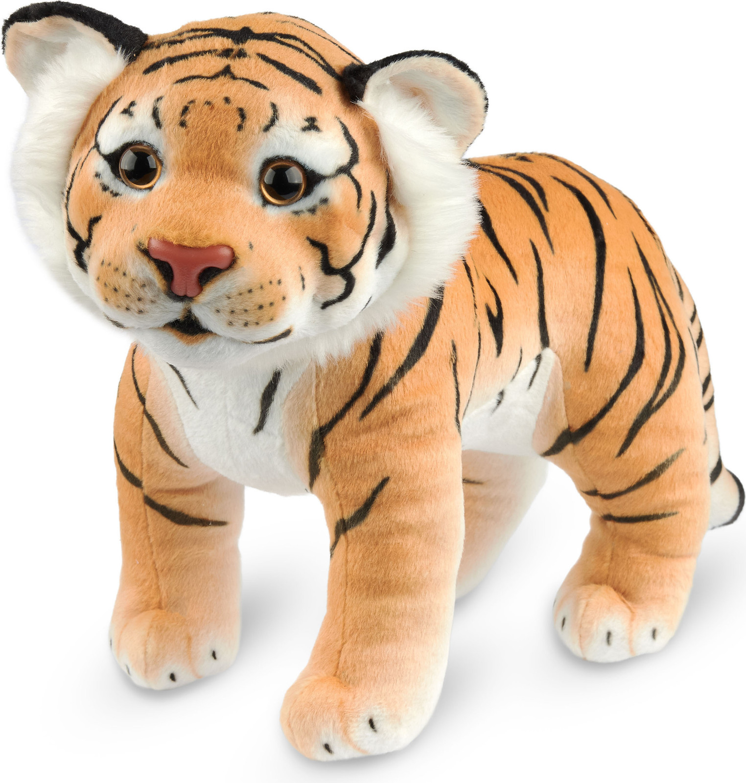 Brubaker Tijger knuffel - Bruin - 30 cm