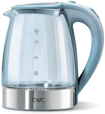 COOK WITH COLOR Electric Tea Kettle 1.8L Cordless Hot Water Boiler 1200W Rapid Boil, Auto Shutoff & Boil Dry Protection BPA-Free