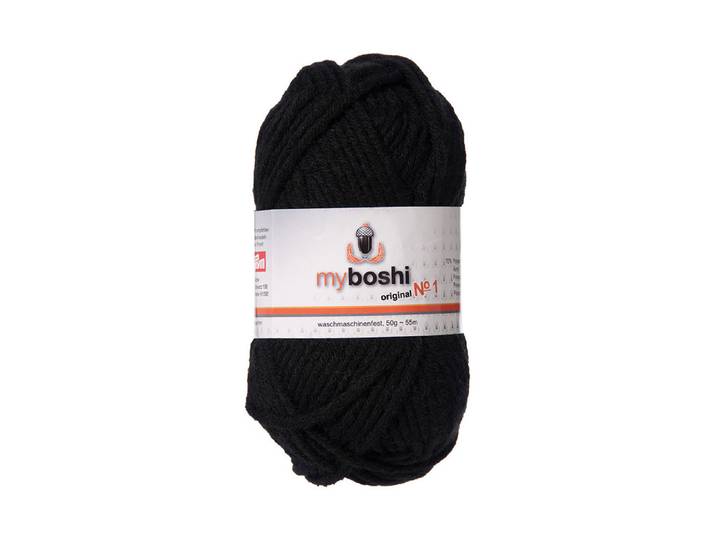Myboshi Nr. 1 Schwarz 50 g