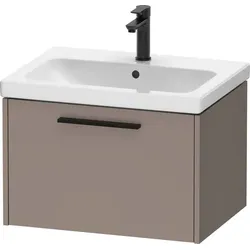 Duravit Waschtischunterschrank Wandhängend „D-Code“ 63,4 × 40 × 46 cm in Basalt Matt