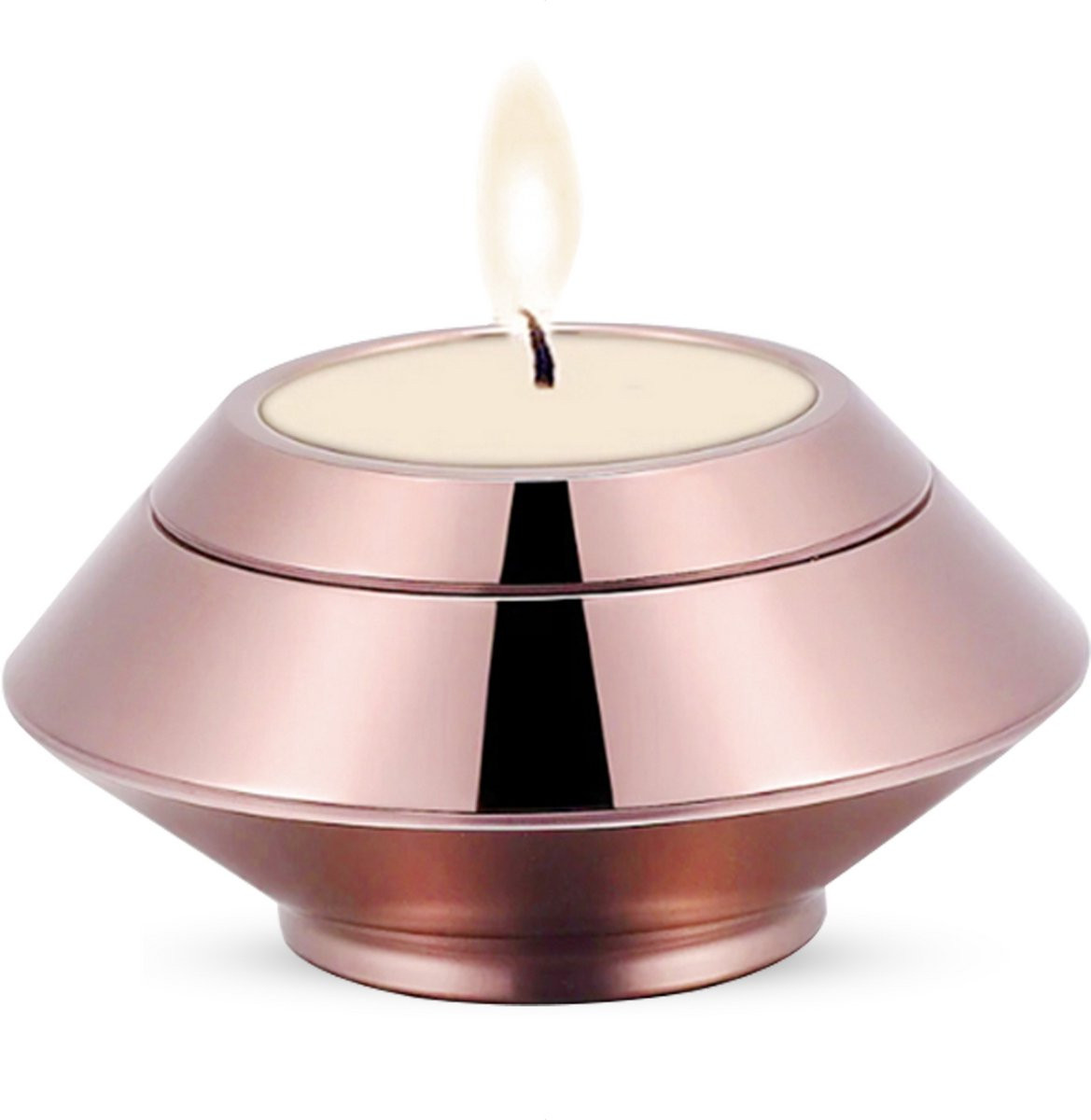 Hemelwinkel Luxe Mini Urn met Kaarshouder - Rosé - 90 ml