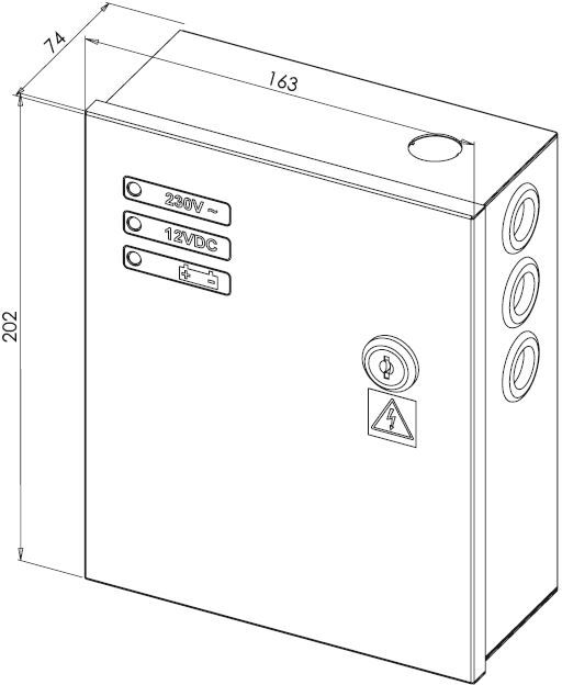 Alimentation secourue 12 V DC 3 A avec relais défaut HERACLES PCA-ALIM1203S2