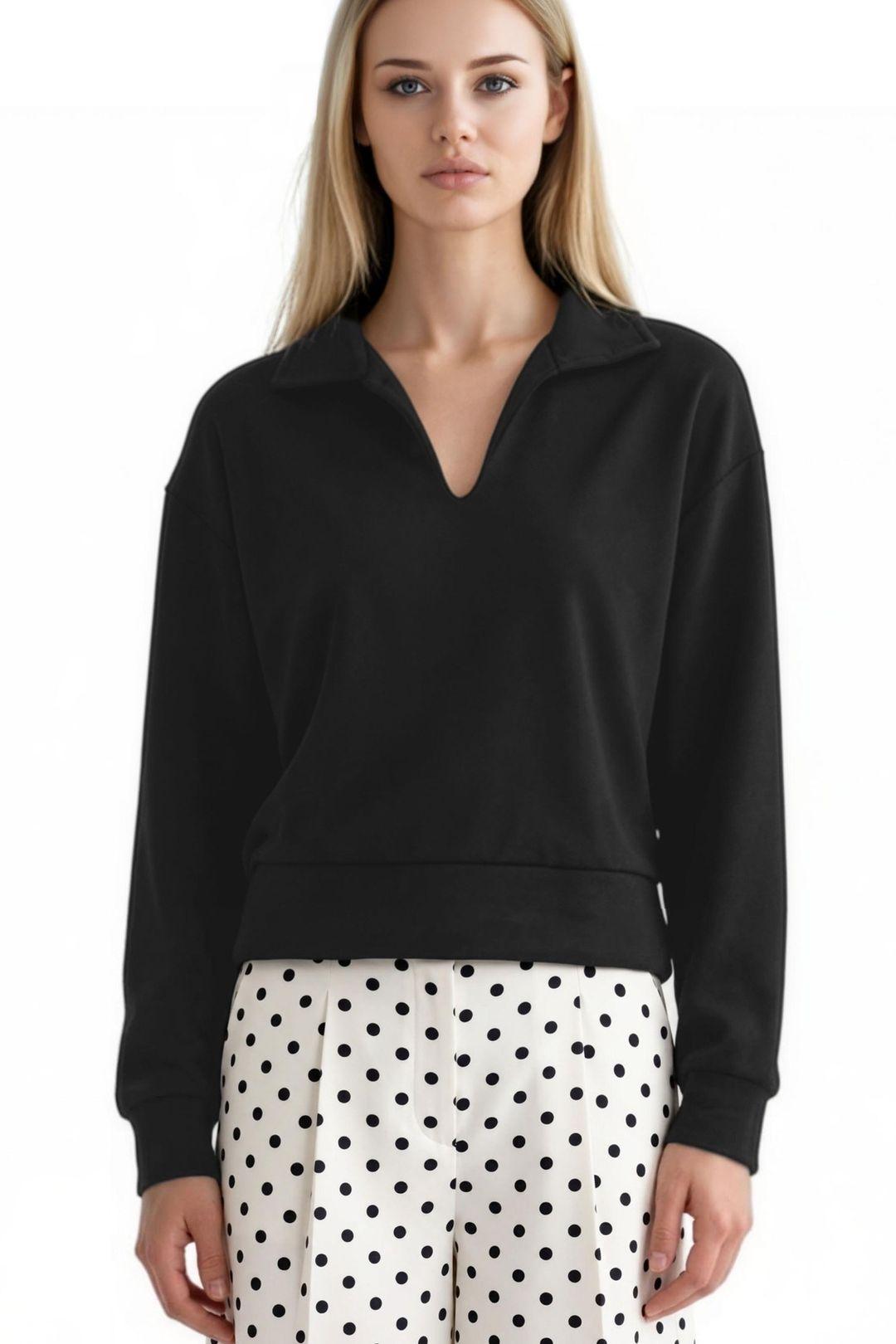 Damen-Modal-Mischbluse