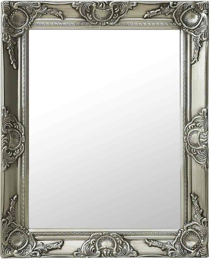 vidaXL Miroir mural style baroque 50x60 cm Argenté