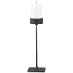 Zafferano Perpetua Kabellose, wiederaufladbare LED-Tischleuchte, extra hoch, Gehäuse aus Aluminiumdruckguss, Farbe Schwarz, modulares Akkusystem