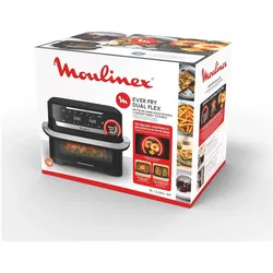 Moulinex "Air Fryer Dual Flex 9l Infrarouge *", Fritteuse, Schwarz