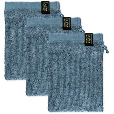 Waschhandschuh "Sense", blau, B:16cm L:21cm, Frottee, SCHÖNER WOHNEN-KOLLEKTION, Handtücher, mit Velourborte, hautschmeichelnde Airtouch Qualität, super weich